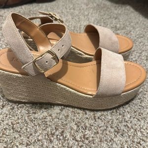 J crew platform wedge